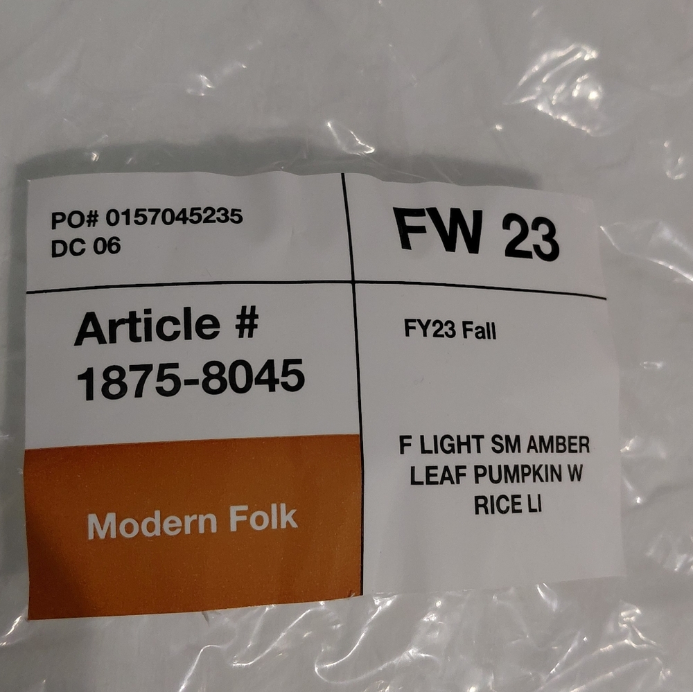 Pumpkin LED Home Accent Decor NWT - Picture 3 of 11